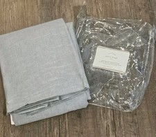 Cortina cortina de linho azul cinza Pottery Barn Emery ilhó blackout 50 x 84 polegadas comprar usado  Enviando para Brazil