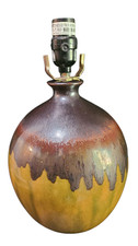Abajur de mesa vintage de cerâmica envidraçada tom terra artes e artesanato comprar usado  Enviando para Brazil