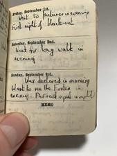 Diary 1939 filled for sale  FARNBOROUGH