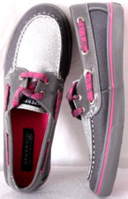 Usado, NOVO Sapato Feminino Sperry YG47166 Top-Sider Prata Glitter/Cinza Rosa Barco 5 M comprar usado  Enviando para Brazil