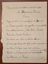 Documento lettera tema usato  Italia