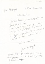 Jean messagier lettre d'occasion Jean messagier lettre d'occasion  Paris IX