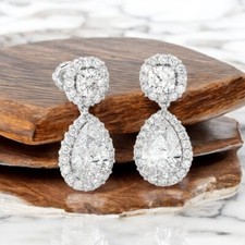Usado, Aretes de diamantes con corte de pera creados en laboratorio 7,50 quilates só... comprar usado Usado, Aretes de diamantes con corte de pera creados en laboratorio 7,50 quilates só... comprar usado  Enviando para Brazil