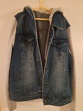 Jeansjacke kapuze gebraucht kaufen  Heppenheim (Bergstraße)