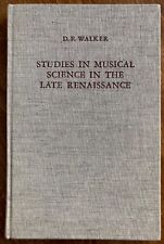 Studies In Musical Science in the Late Renaissance, D.P. Walker 1978 HC comprar usado  Enviando para Brazil