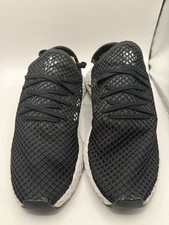 Usado, Tênis de corrida Adidas Deerupt Runner masculino tamanho 11 malha preta treinador atlético comprar usado  Enviando para Brazil
