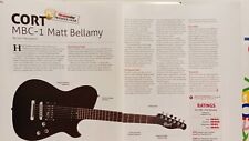 CORT MBC-1 MATT BELLAMY ESPECIFICAÇÕES E RESENHA DE GUITARRA 2 PÁGINAS 11 X 8,5 p3 comprar usado  Enviando para Brazil