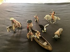 Schleich indianer set gebraucht kaufen  Georgsmarienhütte