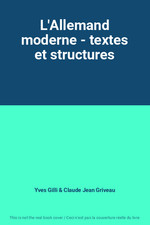 Allemand moderne textes d'occasion  France