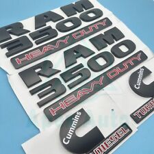 Conjunto de 4 peças de emblemas de porta Fender para RAM 3500 emblemas resistentes Cummins turbo diesel comprar usado  Enviando para Brazil