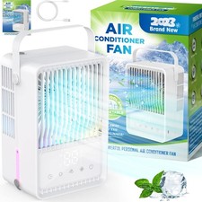 Ar condicionado portátil, refrigerador de ar evaporativo 4 em 1 com tanque de água de 600 ml, usado comprar usado  Enviando para Brazil