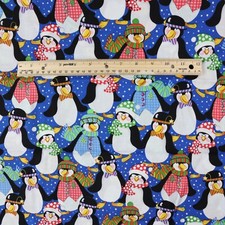 Holiday penguin fabric for sale  Cedar Falls