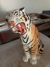 Statua tigre ceramica usato  Torino