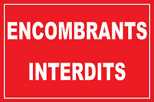 Panneau enconbrants interdits d'occasion  Marennes