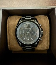 Relógio cronógrafo Michael Kors original MK5550 unissex Bradshaw preto aço inoxidável 43mm comprar usado  Enviando para Brazil