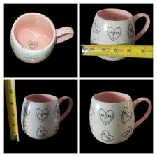 Caneca de café PRESENTE PARA MAMÃE rosa corações salpicados Love Meritage xícara pesada de QUALIDADE comprar usado  Enviando para Brazil