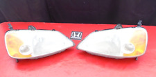 01 02 03 CONJUNTO DE FARÓIS HONDA CIVIC PAR AMBOS FABRICANTE DE EQUIPAMENTO ORIGINAL 4 PORTAS comprar usado  Enviando para Brazil