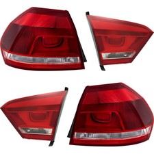 Conjunto de lanterna traseira para 2012-2015 Volkswagen Passat LH RH interna externa transparente/vermelha, usado comprar usado  Enviando para Brazil