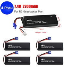 4 peças bateria lipo drone controle remoto 7.4V 2700mAh para Hubsan 10C H501S-14 H501C H501S Pro, usado comprar usado  Enviando para Brazil