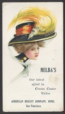 SAN FRANCISCO, CA ~ AMER BISCUIT CO, MAKERS OF MELBA'S CAKES ADV BLOTTER, usado comprar usado  Enviando para Brazil