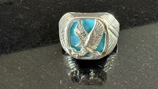 Silver turquoise eagle for sale  YORK