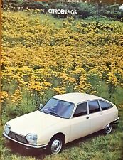 Citroen brochure 1978 for sale  BIGGLESWADE