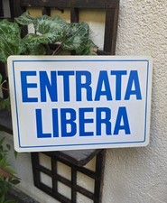 Insegna plastificata entrata usato  Vigevano