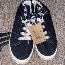 Usado, Tênis Mad Love Lennie de lona com cadarço preto casual feminino 6 comprar usado  Enviando para Brazil
