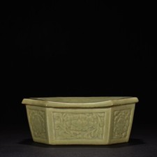 Usado, 9.4"China antique song dynasty longquan kiln porcelain green glaze flower pillow comprar usado  Enviando para Brazil