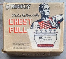 Puxador de peito vintage branco original + caixa e instruções , usado comprar usado  Enviando para Brazil
