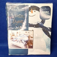 Christmas snowman duvet for sale  BIGGLESWADE