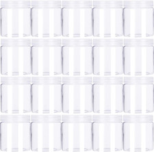 Frascos Plastico Redondos De 4 Oz Con Tapas Contenedores De Limo Transparentes comprar usado  Enviando para Brazil