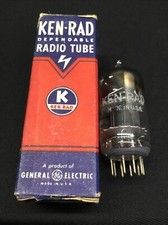 Usado, Placa quadrada preta NOS KEN RAD 12AY7 (6072) [] Getter TUBO DE VÁCUO VINTAGE 4.8933 comprar usado  Enviando para Brazil