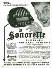 Publicité ancienne sonorette d'occasion  France