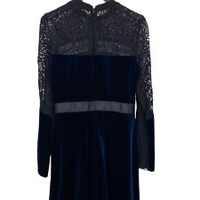 Topshop blue velvet for sale  NORTHAMPTON