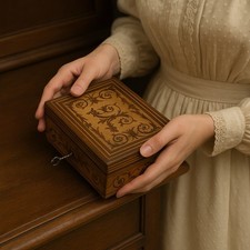 Antico scrigno cofanetto usato  Valgreghentino