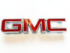 Placa de identificação adesiva emblema logotipo carta grade frontal 15-19 GMC Sierra HD vermelha OEM comprar usado  Enviando para Brazil