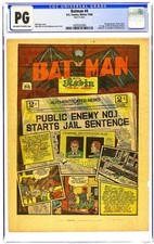 Batman cgc page for sale  Arlington