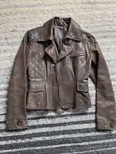 Lederjacke bikerjacke stefanel gebraucht kaufen  Berlin