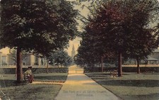 Cartão postal antigo L368 Inglaterra 1908 Parque, todos os santos igreja bancos Babbacombe, usado comprar usado  Enviando para Brazil