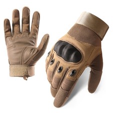 2 pares de luvas militares táticas do exército combate airsoft junta dura dedo inteiro Gl comprar usado  Enviando para Brazil