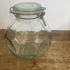 Vintage glass storage for sale  LEEK