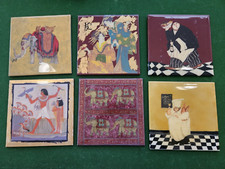 6x Azulejos Kimgres Pintura Decorativa de Azulejo Cerâmica (#G) comprar usado  Enviando para Brazil