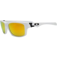 Óculos de sol Oakley personalizado Jupiter quadrado branco fosco fogo irídio lente masculino raro comprar usado  Enviando para Brazil