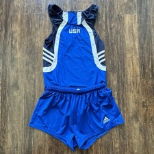 Adidas USA National Team Gymnastics Uniform Leotard SINGLET Men’s Large comprar usado Adidas USA National Team Gymnastics Uniform Leotard SINGLET Men’s Large comprar usado  Enviando para Brazil