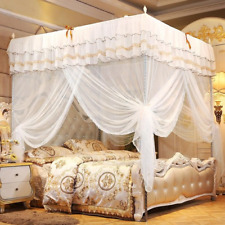 Mosquiteiro luxo princesa 4 cantos poste cama mosquiteiro cortina cama dossel comprar usado  Enviando para Brazil