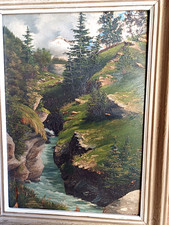 Ancien tableau paysage d'occasion  Valence