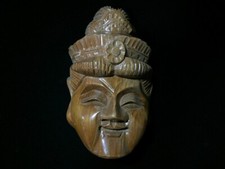 O1770 / di Legno / Muro Decorazione Maschera Stile Okimono/Giapponese Vintage, usado comprar usado  Enviando para Brazil