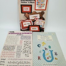 Eva Rosenstand alfabeto ponto cruz padrão livro monograma crianças crianças vintage comprar usado  Enviando para Brazil