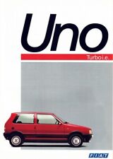 Catalogue Brochure Fiat Uno Turbo IE 07/1987 France, usado comprar usado  Enviando para Brazil